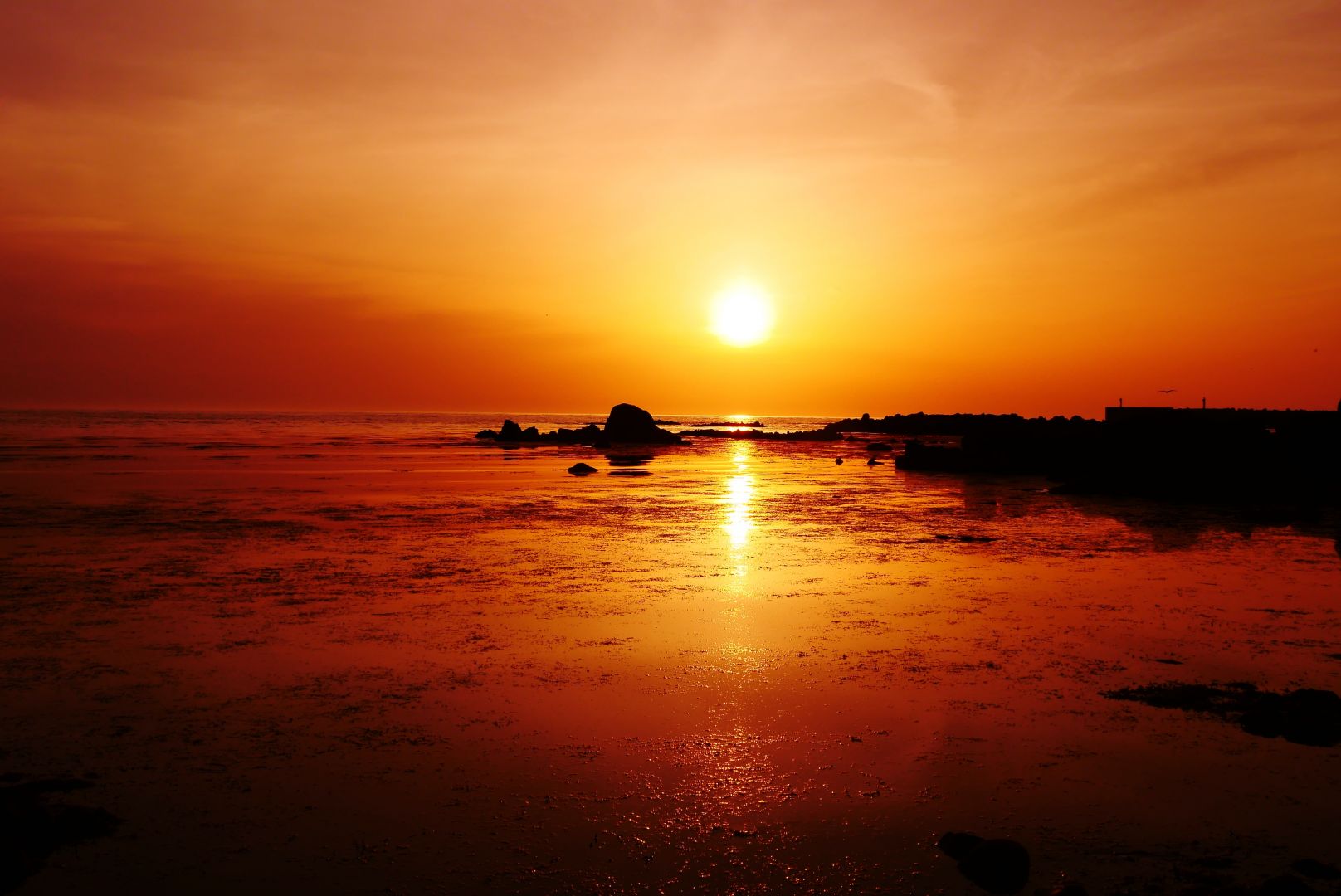 夕景 能登は志賀町赤住海岸